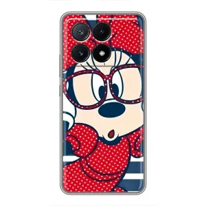 Міккі Маус чохол для Xiaomi POCO X6 Pro (5G) (AlphaPrint - Мультяшні) (Маус в окулярах)