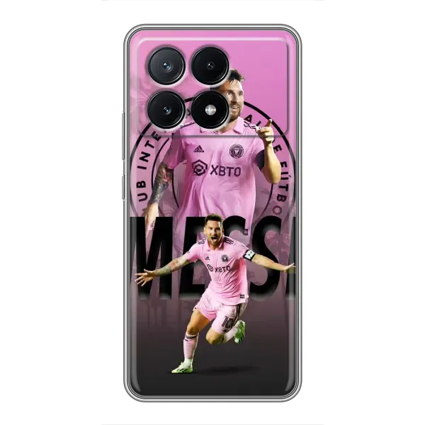 Чехол с принтом «Messi Miami» для Xiaomi POCO X6 Pro (5G)
