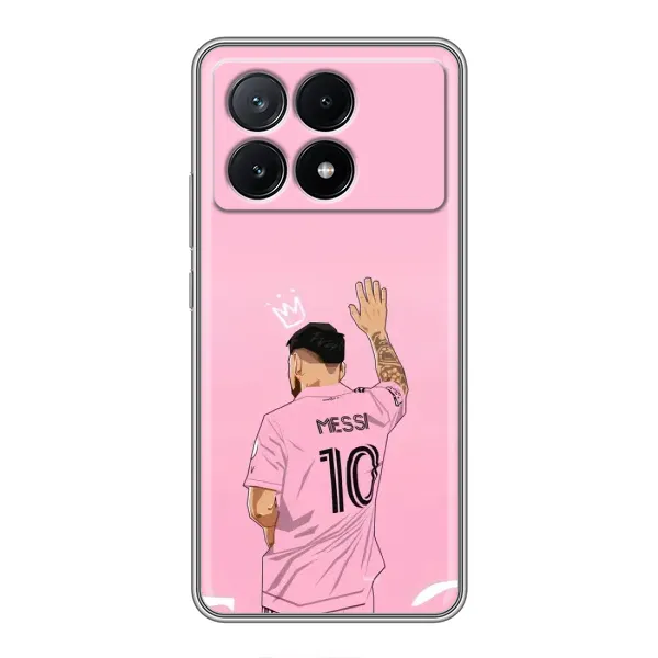 Чехол с принтом «Месси Маями» для Xiaomi POCO X6 Pro (5G)