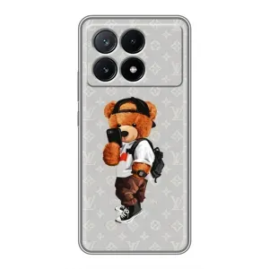 Бренднові Чохли для Xiaomi POCO X6 Pro (5G) - (PREMIUMPrint) (Ведмедик Луі)