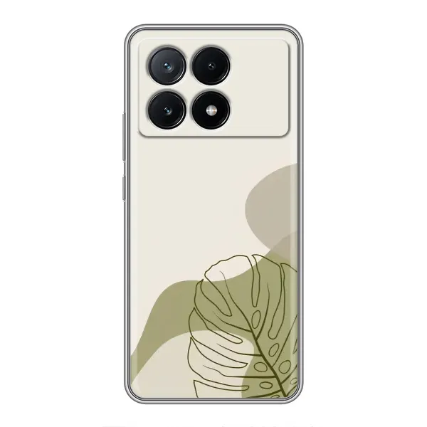 Чохол з принтом «Зелена монстера дизайн» для Xiaomi POCO X6 Pro (5G)