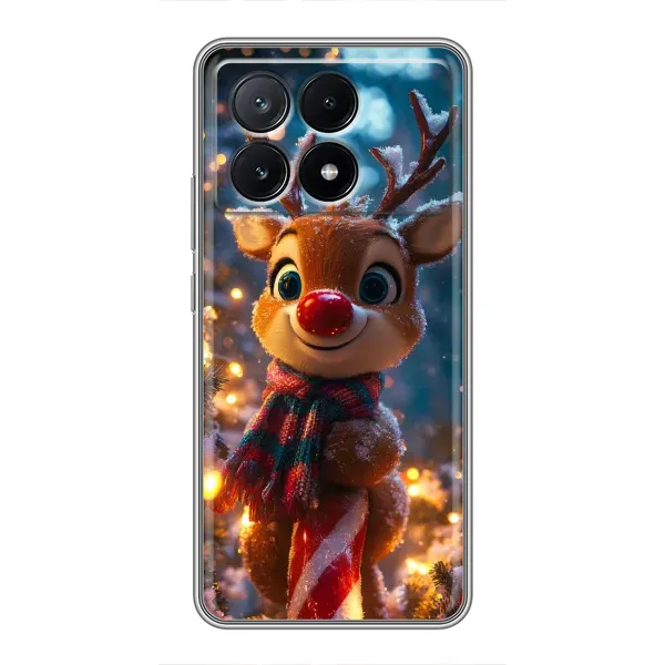Чохол з принтом «Олень з шарфом» для Xiaomi POCO X6 Pro (5G)