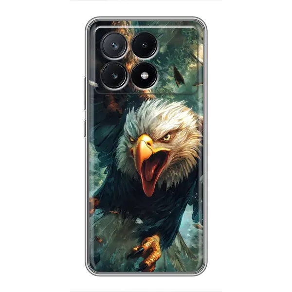 Чехол с принтом «Орел в полете» для Xiaomi POCO X6 Pro (5G)