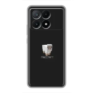 Чохол Майнкрафт на Xiaomi POCO X6 Pro (5G) (AlphaPrint) Minecraft (Овечка Майнкрафт)