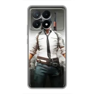 Чехол PUBG для ПОКО Х6 Про (5G) (AlphaPrint) (Пабг мен)