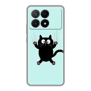 Чохол з принтом для Xiaomi POCO X6 Pro (5G) (AlphaPrint) Модні коти (Падаючий кіт)