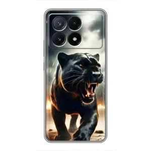 Чехол с принтом «Черная пантера» для Xiaomi POCO X6 Pro (5G)