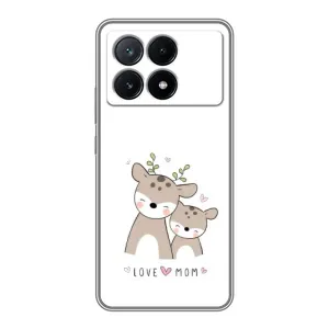 Чохли для мами на Xiaomi POCO X6 Pro (5G) (Оленята мама і малюк)