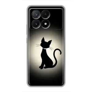 Чохол з принтом для Xiaomi POCO X6 Pro (5G) (AlphaPrint) Модні коти (Силует котика)