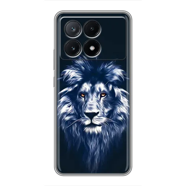 Чохол з принтом «Синій Лев» для Xiaomi POCO X6 Pro (5G)