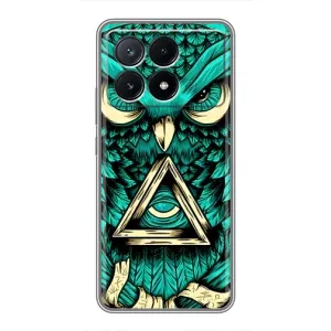 Чохол з пташками на Xiaomi POCO X6 Pro (5G) (VPrint) (Сова з оком)