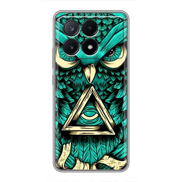 Чохол з принтом «Сова з оком» для Xiaomi POCO X6 Pro (5G)