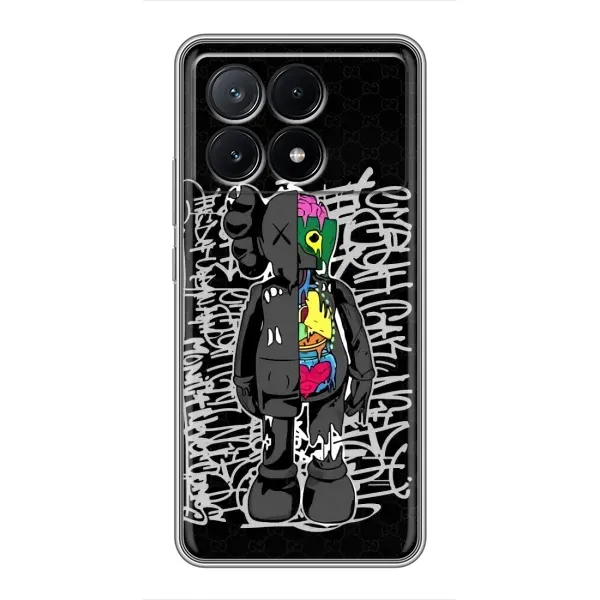 Чохол з принтом «Стиль Bearbrick» для Xiaomi POCO X6 Pro (5G)