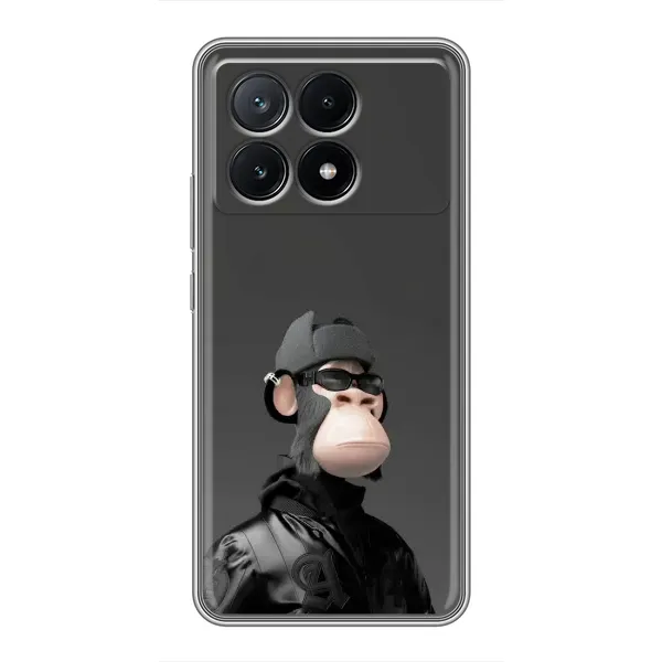 Чехол с принтом «стильная обезьяна NFT» для Xiaomi POCO X6 Pro (5G)