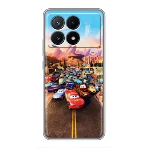 Силіконовий чохол Маквін для Xiaomi POCO X6 Pro (5G) (Тачки на трасі)