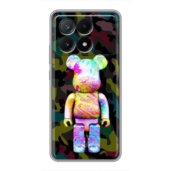 Чохол з принтом «Яскравий Bearbrick» для Xiaomi POCO X6 Pro (5G)