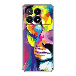 Чохол з картинкою ЛЕВ для Xiaomi POCO X6 Pro (5G) (VPrint) (Яскравий Лев)