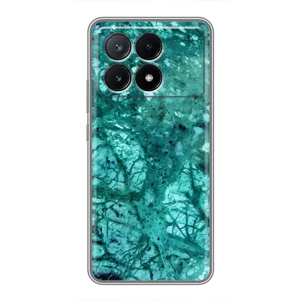 Чохол з принтом «Зелений мрамор» для Xiaomi POCO X6 Pro (5G)