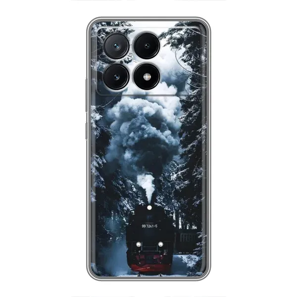 Чехол с принтом «Зимний поезд» для Xiaomi POCO X6 Pro (5G)