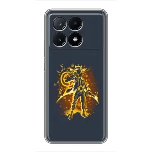 Naruto Anime Чохли для ПОКО Х6 Про (5G) (AlphaPrint) (золотий Наруто)