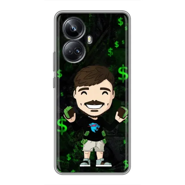 Чохол з принтом «Блогер Beast» для Realme 10 Pro Plus