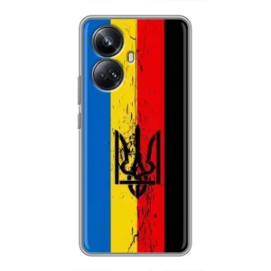 Украинские Чехлы для Realme 10 Pro Plus с картинкой УПА (AlphaPrint) (Флаг УПА)