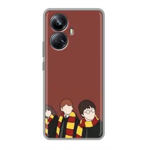 Чехлы с Гарри Поттером для Realme 10 Pro Plus (AlphaPrint) (Гарри с друзьями)