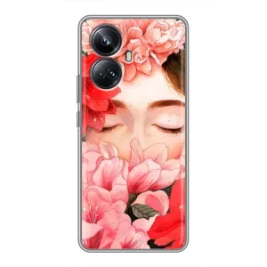 Чехлы (ART) Цветы на Realme 10 Pro Plus (VPrint) (Глаза в цветах)