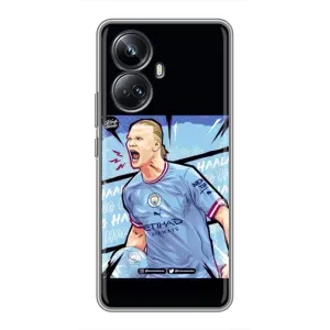 Чехлы с футболистом Ерлинг Холанд для Realme 10 Pro Plus (AlphaPrint) (гол Эрлинг Холланд)