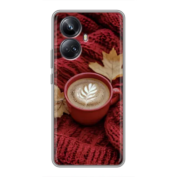 Чехол с принтом «Кофе на пледе» для Realme 10 Pro Plus