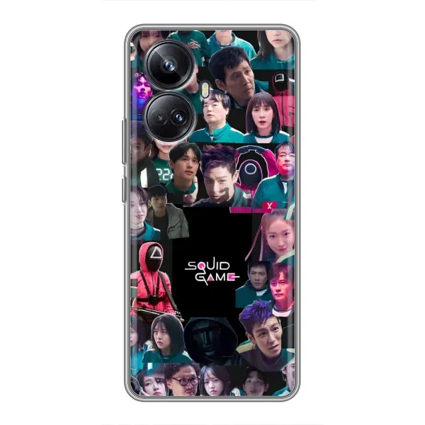 Чехол с принтом «Коллаж Игра кальмара» для Realme 10 Pro Plus Чехол с принтом «Коллаж Игра кальмара» для Realme 10 Pro Plus