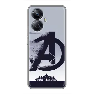 Чехлы с героями Марвел Realme 10 Pro Plus (VPrint) (Команда А)