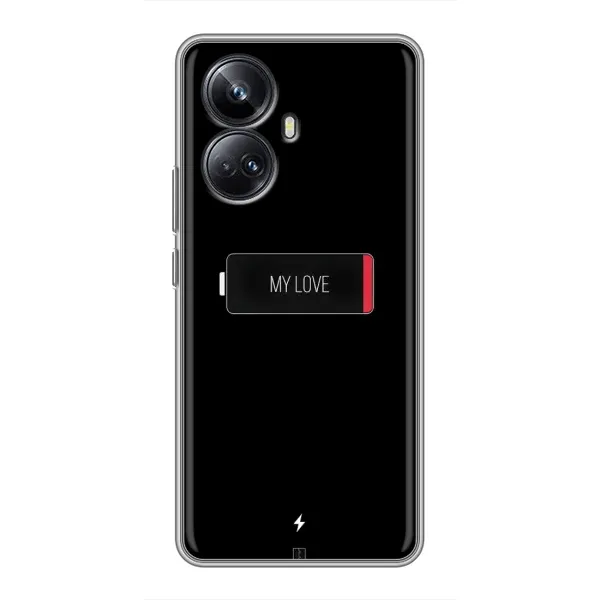 Чехол с принтом «Love battery» для Realme 10 Pro Plus