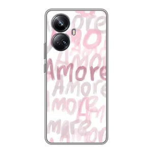 Чохол з розовим принтом для Realme 10 Pro Plus (Аморе любов)