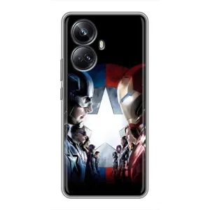 Чехлы с героями Марвел Realme 10 Pro Plus (VPrint) (Марвел стайл)