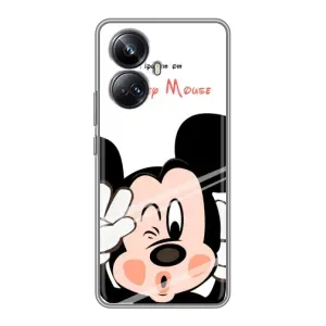 Эксклюзивный чехол для Realme 10 Pro Plus (AlphaPrint - Мультяшные) (Маус Микки)