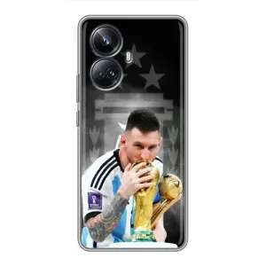 Чехлы для Realme 10 Pro Plus (Leo чемпион) (AlphaPrint) (Месси Чемпион)