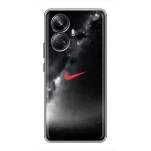 Чехол для Realme 10 Pro Plus - с принтом Найк (AlphaPrint) (Найк красный)