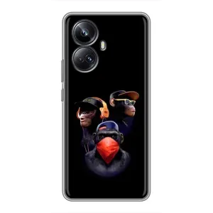 Чехол с принтом «Три обезьяны» для Realme 10 Pro Plus