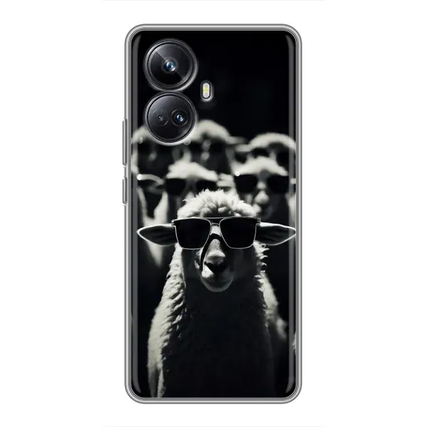 Чехол с принтом «Овечка в очках» для Realme 10 Pro Plus Чехол с принтом «Овечка в очках» для Realme 10 Pro Plus