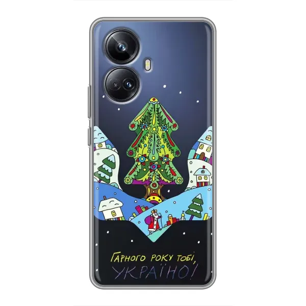 Чохол з принтом «Різдвяний герб» для Realme 10 Pro Plus
