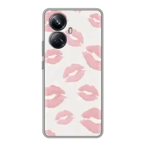 Чохол з розовим принтом для Realme 10 Pro Plus (Рожеві губи)