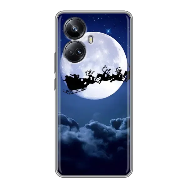 Чохол з принтом «Санта - місяць» для Realme 10 Pro Plus Чохол з принтом «Санта - місяць» для Realme 10 Pro Plus