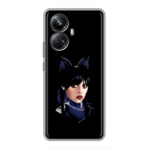 Чохли Венсдей на Realme 10 Pro Plus Уенсдей (AlphaPrint) (серйозна Венздей)