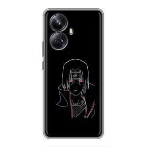 Чехлы на тему: Итачи Учиха для Realme 10 Pro Plus (AlphaPrint) (силуэт Итачи)