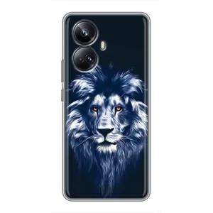Чехол с принтом «Синий Лев» для Realme 10 Pro Plus