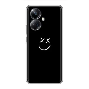 Чехол для Реалми 10 Про Плюс - (AlphaPrint) с печатью (ТОП продаж) (Смайл)
