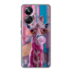 Чохол з принтом стильні тварини для RealMe 10 Pro Плюс (Стильна жирафа)