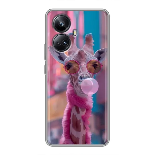 Чехол с принтом «Стильный жирав» для Realme 10 Pro Plus Чехол с принтом «Стильный жирав» для Realme 10 Pro Plus