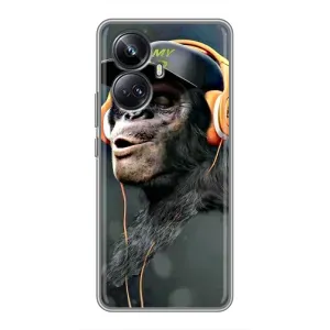 Чехол с принтом «В наушниках» для Realme 10 Pro Plus